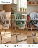 Flare Foldable High Chair - Grey