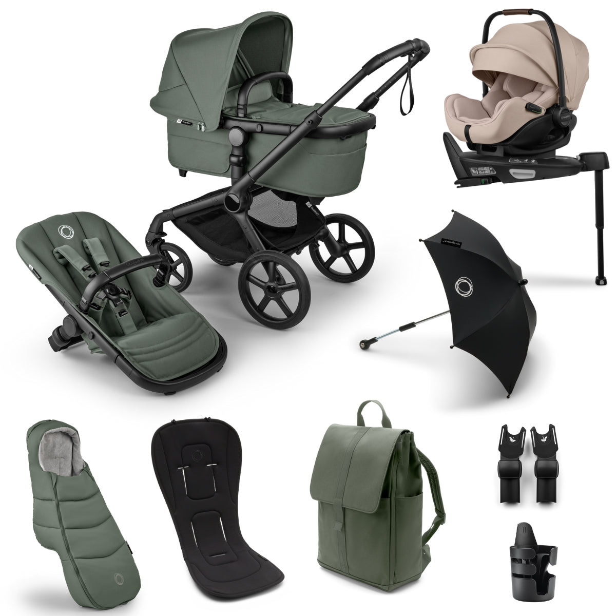 Bugaboo Fox 5 Renew Ultimate Newborn Bundle with Otter 360