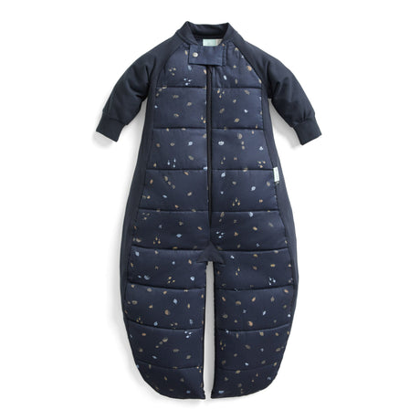 ergoPouch - Organic Winter Long Sleeved 2 in 1 Sleeping Suit Bag - Hedgehog 2.5 TOG