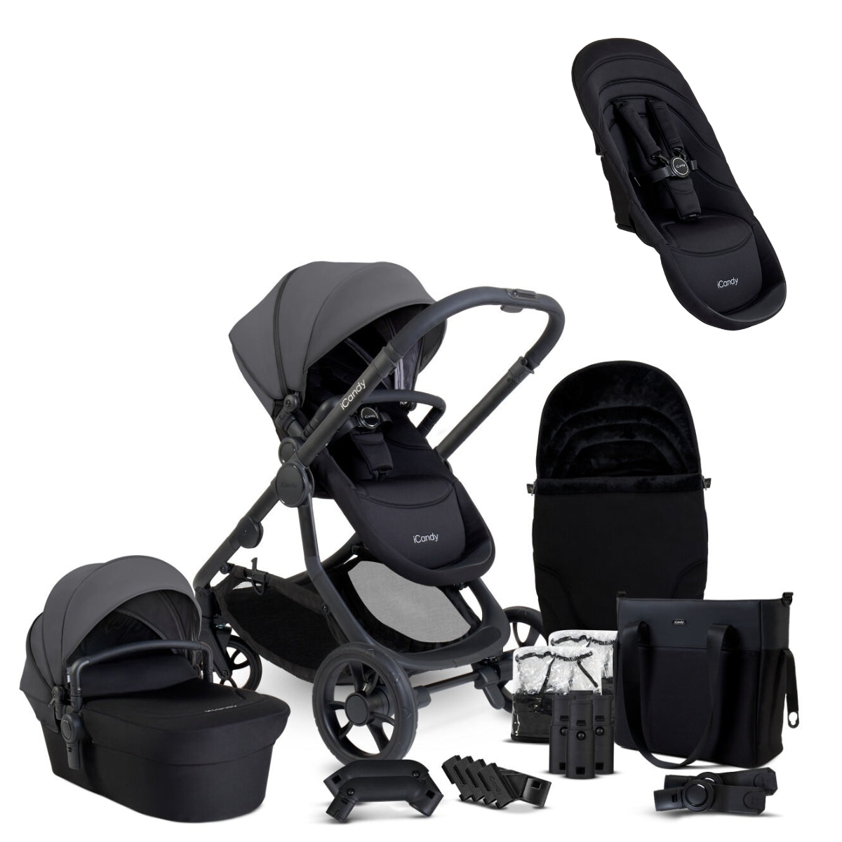 iCandy Orange 4 Double Pushchair Bundle