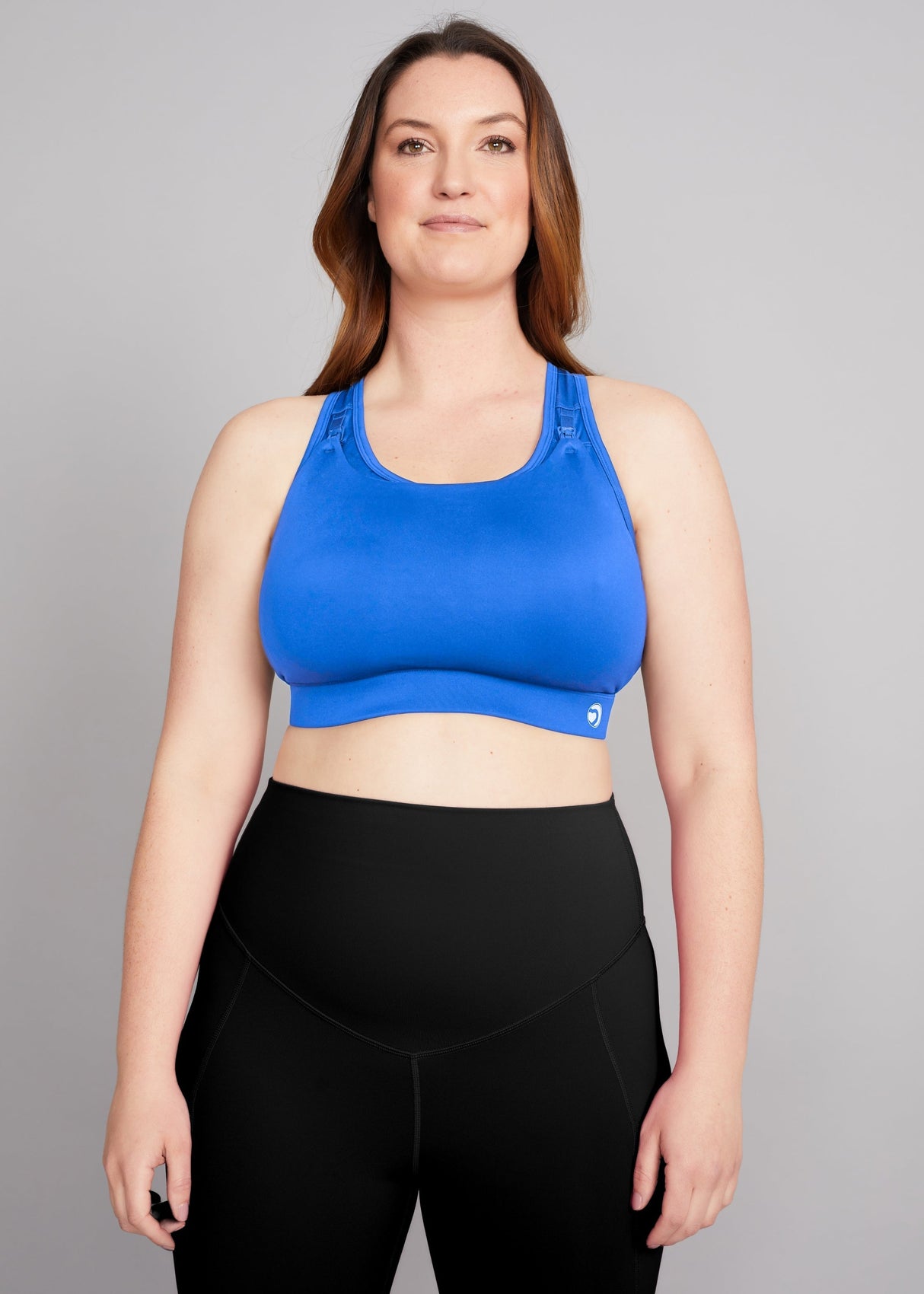 Nursing Sports Bra for Larger Cup Sizes - Freyja (G-J Cup) Electric Blue