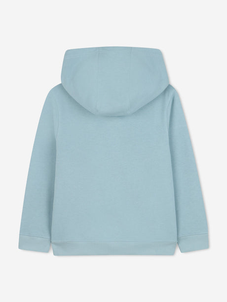 Givenchy Kids Logo Print Zip Up Top in Blue