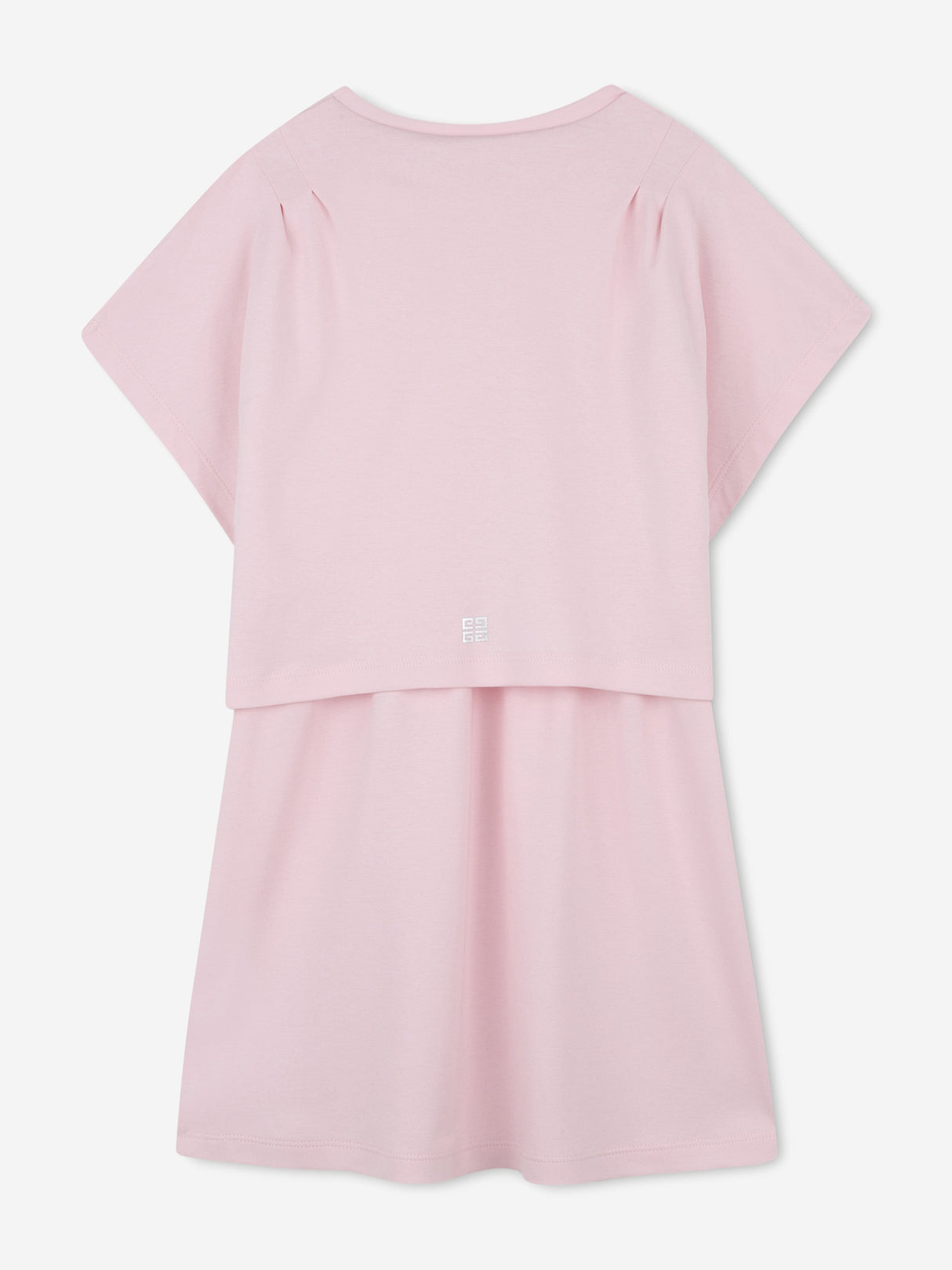Givenchy Girls Logo Print Skater Dress in Pink