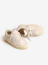 Golden Goose Kids Leather and Suede Star May Trainers in White