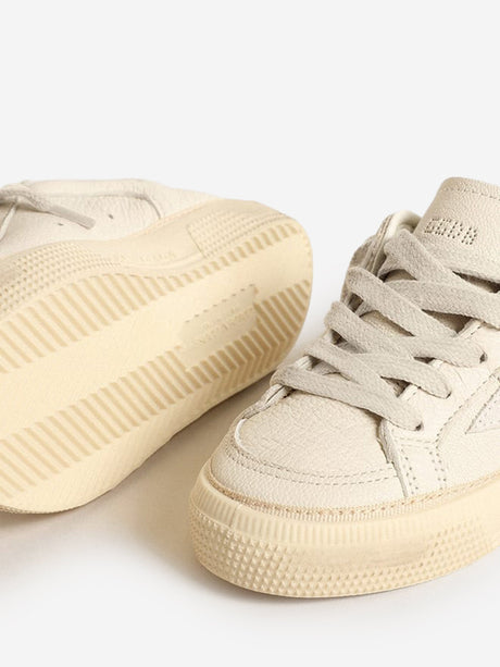 Golden Goose Kids Leather and Suede Star May Trainers in White