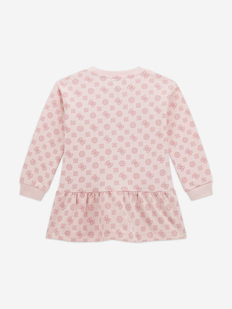 Guess Girls Logo Sweater Dress in Pink