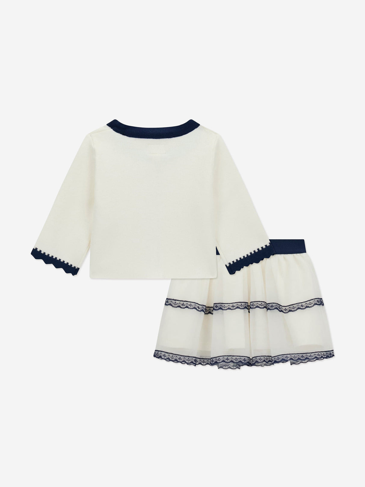 Guess Baby Girls Cardigan and Tulle Skirt Set in Ivory