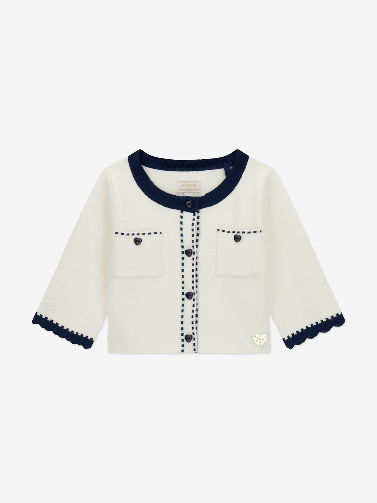 Guess Baby Girls Cardigan and Tulle Skirt Set in Ivory