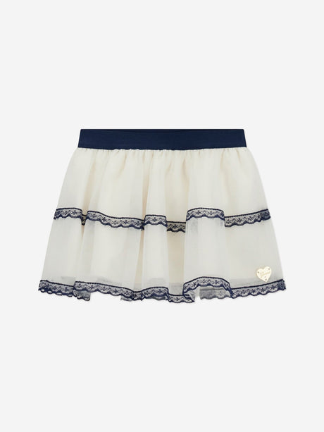 Guess Baby Girls Cardigan and Tulle Skirt Set in Ivory