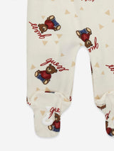 Guess Baby Teddy Bear Babygrow in Ivory