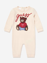 Guess Baby Teddy Bear Romper in Beige
