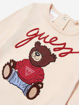 Guess Baby Teddy Bear Romper in Beige