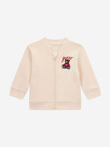 Guess Baby 3 Piece Bear Tracksuit Set in Beige