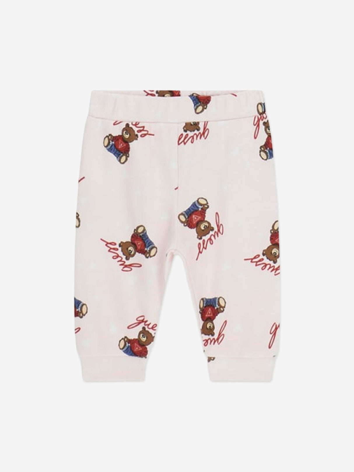 Guess Baby Girls Teddy Bear Bodysuit Gift Set in Pink