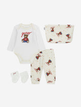 Guess Baby Teddy Bear Bodysuit Set in Ivory