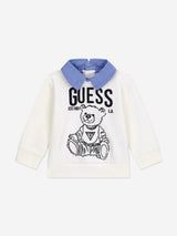 Guess Baby Boys Top and Denim Pants Set in White