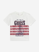 Guess Baby Boys T-Shirt and Denim Shorts Set in White