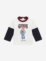 Guess Baby Boys Bear T-Shirt and Joggers Set in Red