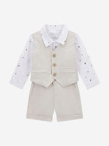 Guess Baby Boys Short Set in Beige
