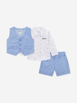 Guess Baby Boys Short Set in Blue