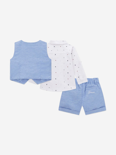 Guess Baby Boys Short Set in Blue