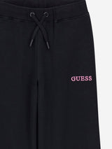 Guess Girls French Terry Palazzo Pants in Black
