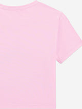 Guess Girls Cropped Cherry T-Shirt in Pink