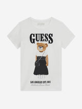 Guess Girls Bear T-Shirt in White