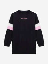 Guess Girls Logo Sweater Dress in Black