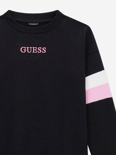 Guess Girls Logo Sweater Dress in Black