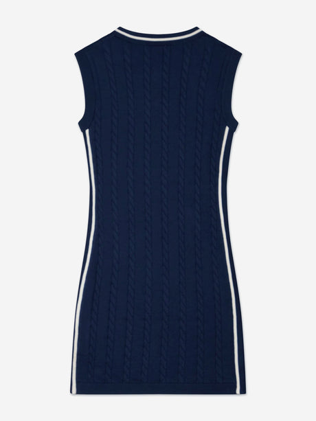Guess Girls Sleeveless Knitted Dress in Navy