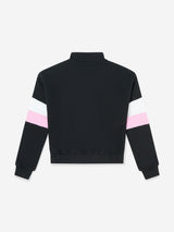 Guess Girls Active Zip Up Top in Black
