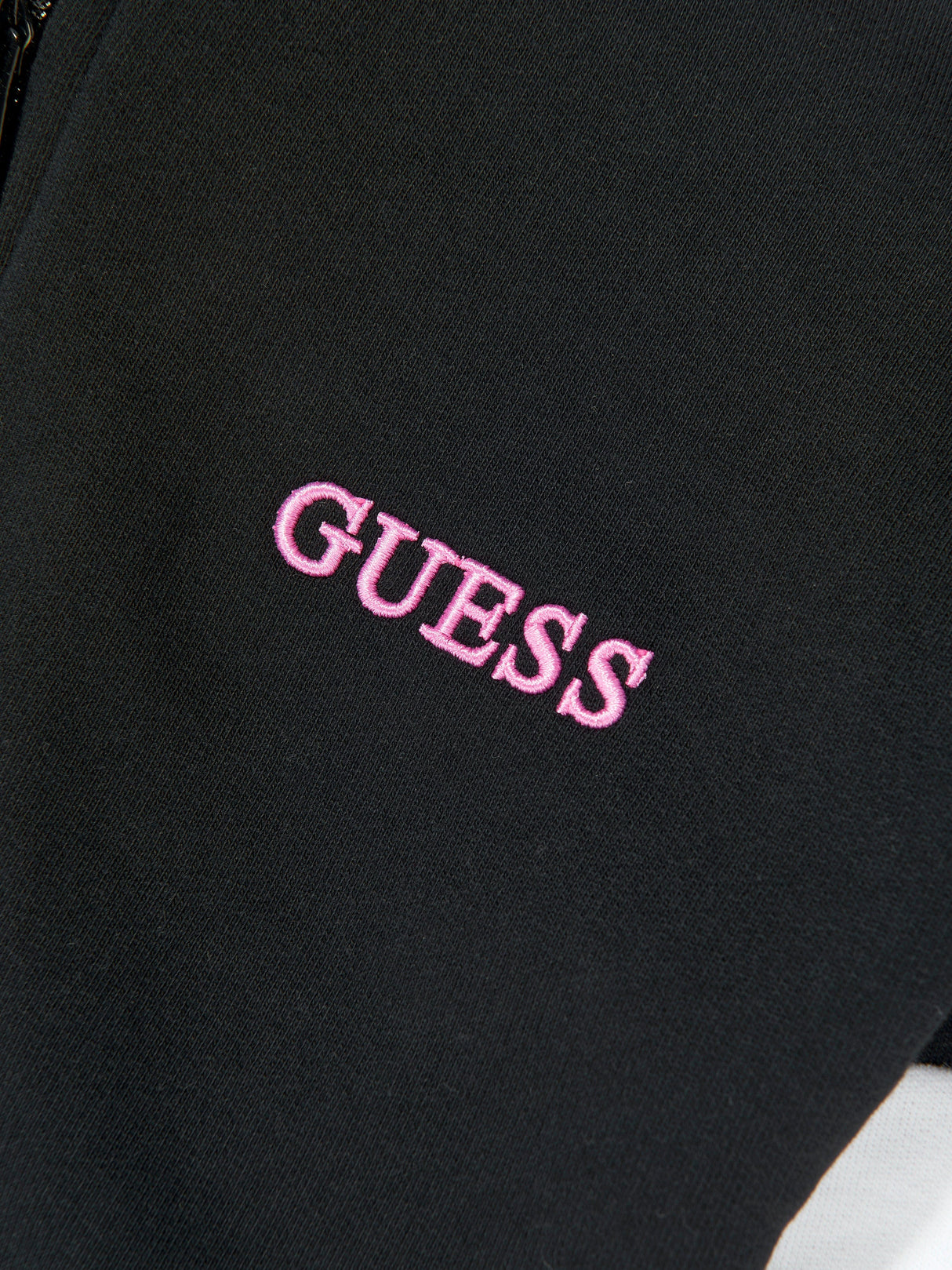 Guess Girls Active Zip Up Top in Black