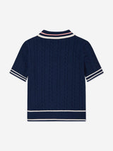Guess Girls Short Sleeve Cardigan in Navy