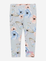 Guess Girls Butterfly Collage Leggings in Blue