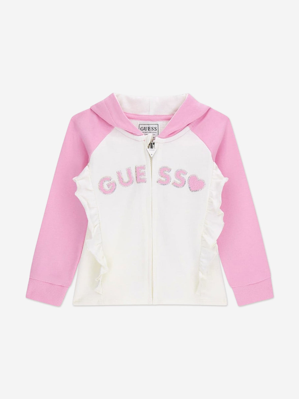 Guess Girls Logo Tracksuit in Pink