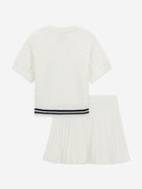 Guess Girls Sweater Top and Skirt Set in Ivory