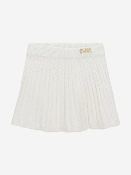 Guess Girls Sweater Top and Skirt Set in Ivory