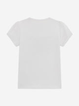 Guess Girls Heart Logo T-Shirt in White