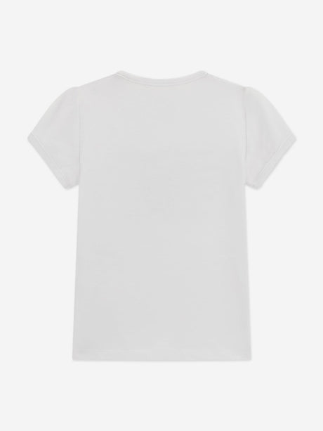 Guess Girls Heart Logo T-Shirt in White