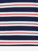 Guess Girls Striped Logo T-Shirt in Navy