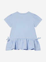 Guess Girls Love Logo Peplum T-Shirt in Blue