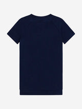 Guess Girls Punto Milano Bear Dress in Navy