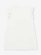Guess Girls Cotton Necklace Dress in Ivory