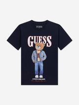 Guess Boys Bear T-Shirt in Navy