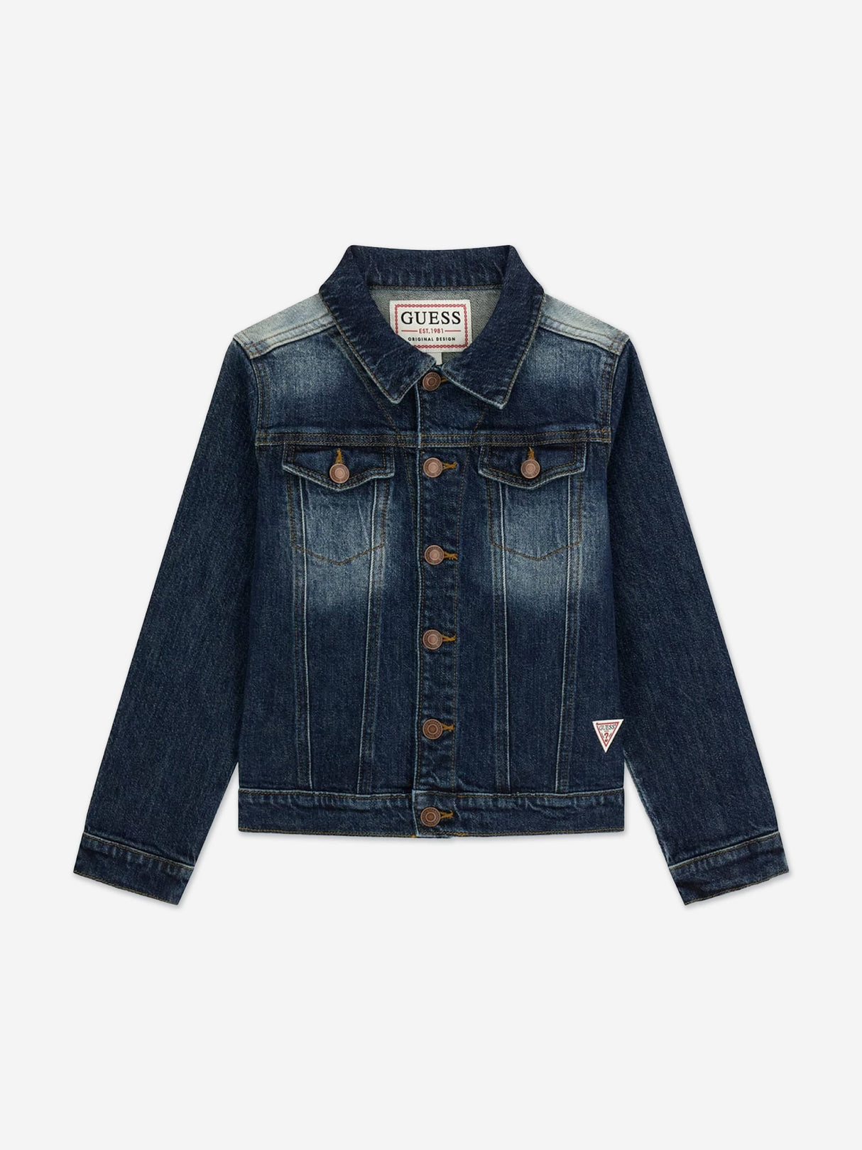 Guess Boys Comfort Denim Jacket in Blue