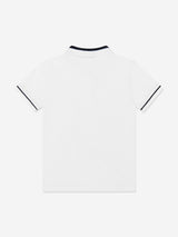 Guess Boys Bear Polo Shirt in White