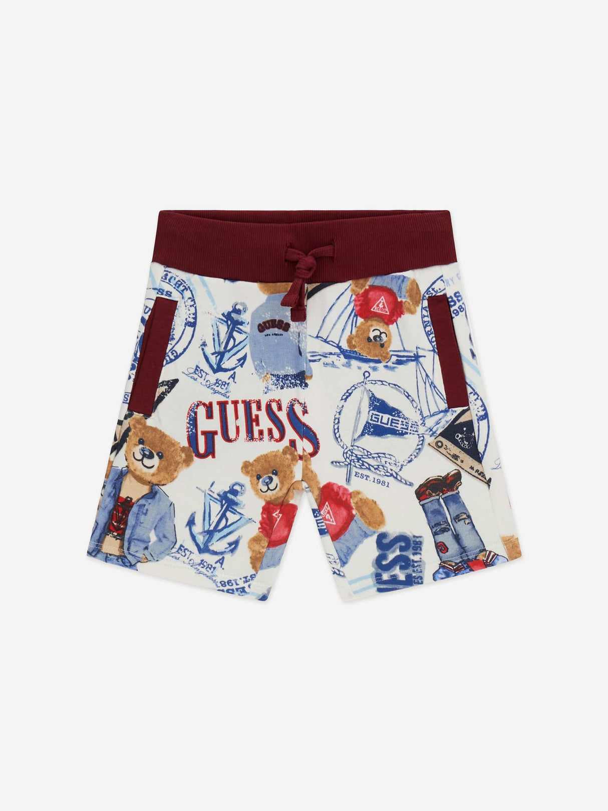Guess Boys Nautical Bear Shorts in Multicolour