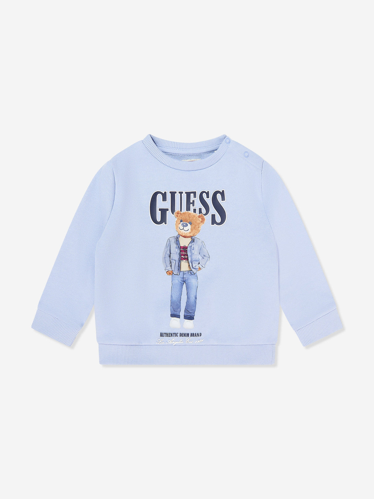 Guess Kids Bear Logo Sweatshirt in Blue