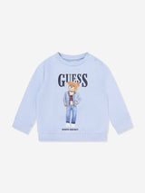 Guess Kids Bear Logo Sweatshirt in Blue
